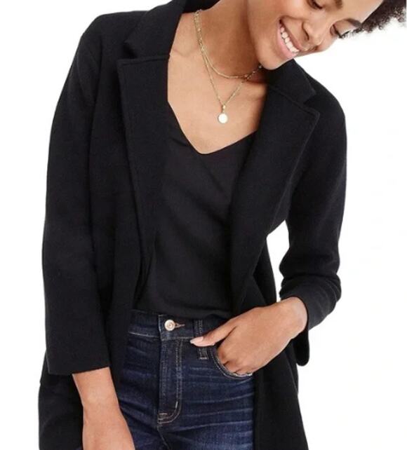 J. Crew Sweaters - J. Crew Black Sophie Open‑Front Sweater‑Blazer/Cardigan — Style J0244 Size S